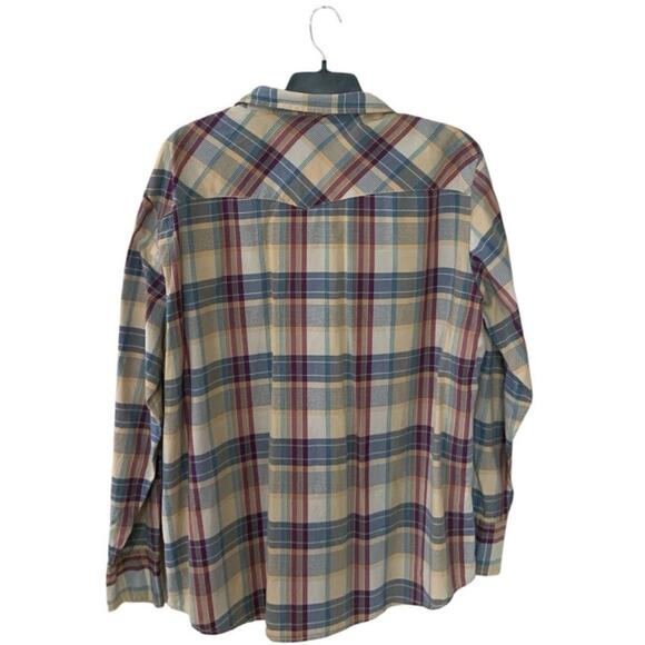 Big Mac Work Wear Plaid Shirt Mens XL Long Sleeve Pearl Snap Button Up Western - Picture 2 of 6